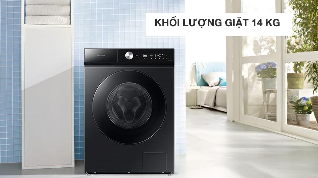 Máy giặt Lồng Ngang Samsung Bespoke AI WW14BB944DGBSV Inverter 14 kg